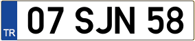 Trailer License Plate